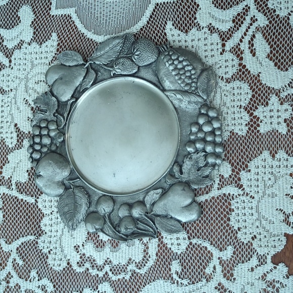 Vintage Pewter Italian Wine Coaster - Picture 4 of 8